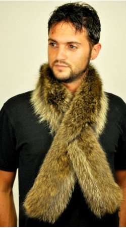 Raccoon fur scarf - Fur on both sides